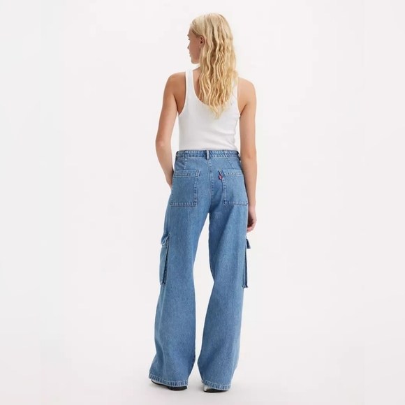 Levi's Baggy Cargo Womens Jeans 23 - Picture 13 of 16